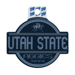 utah state aggies 1888 bull sticker navy